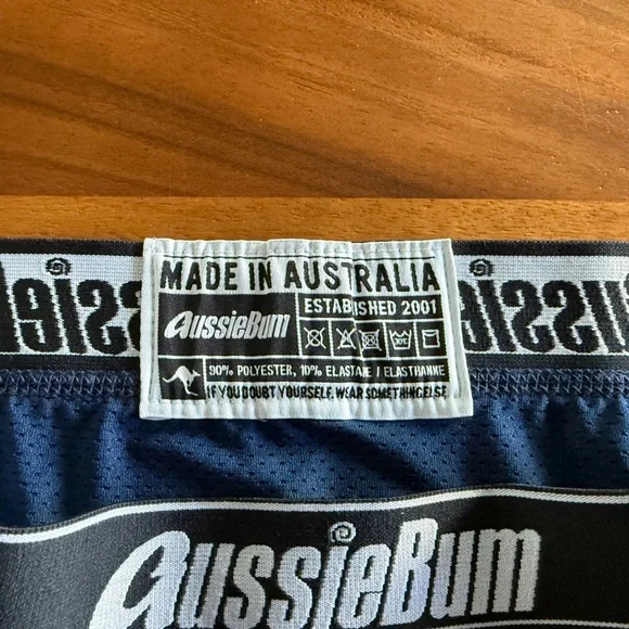 AussieBum Wonder Jock Air Trunks w/Pouch, Blue, L - Picture 2 of 4